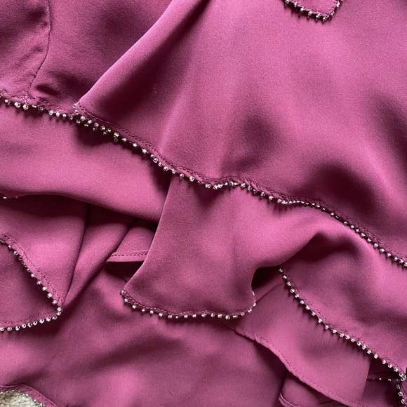 Parker Cathryn Silk Mini Ruffled Boho Dress - Picture 5 of 6